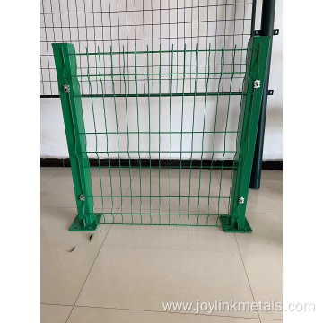 green or black 3D curved welded mesh fence